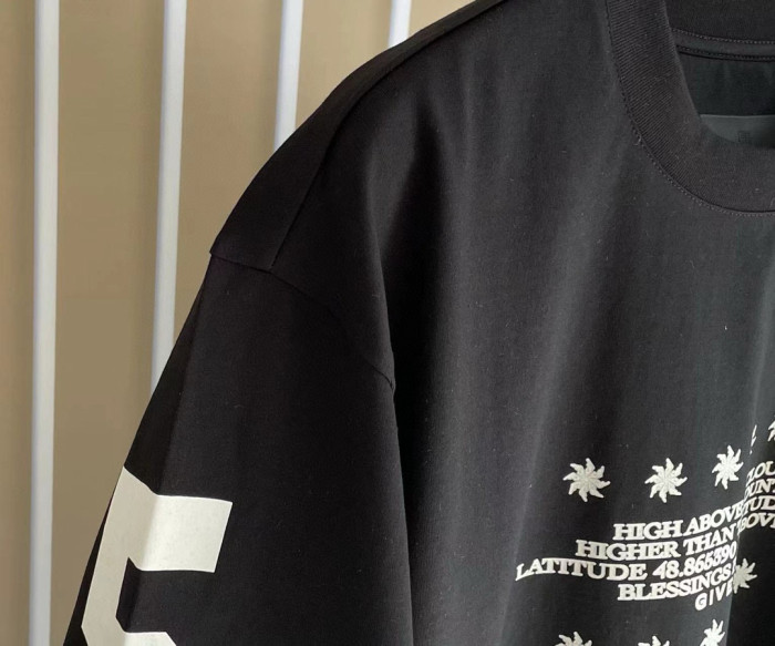 NIGO Givenchy Men's Summer Black Graffiti Logo Round Neck Cotton Short Sleeve T-Shirt #nigo97882