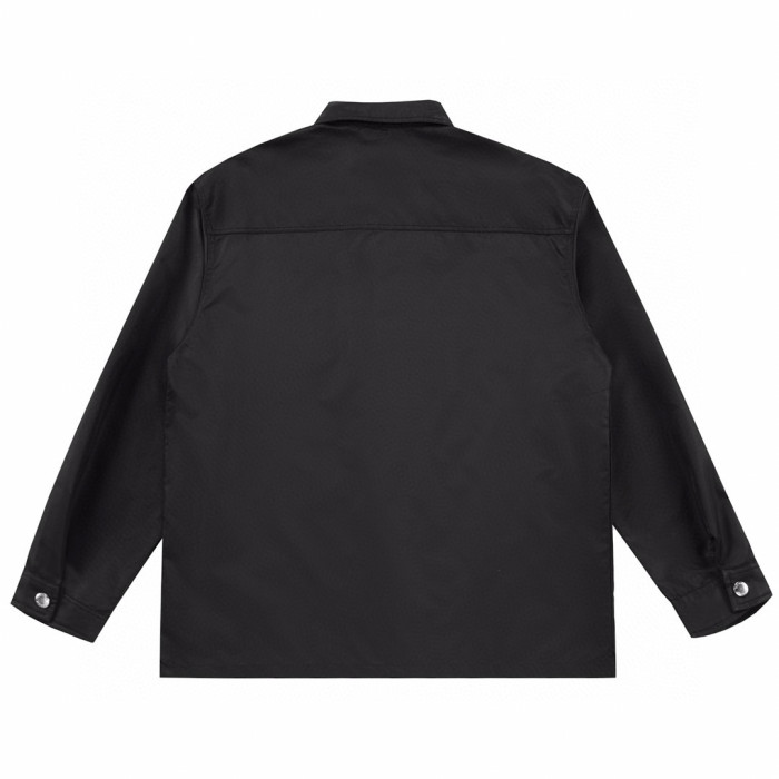 NIGO Prada Men's Spring And Autumn Nylon Lapel Single-Breasted Long-Sleeved Shirt Casual Trousers Pants Suit Set #nigo97887