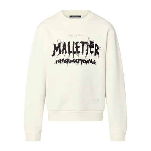 NIGO Louis Vuitton Men Women Spring Autumn Letter Printed Round Neck Long Sleeve White Sweatshirt Pullover #nigo97889