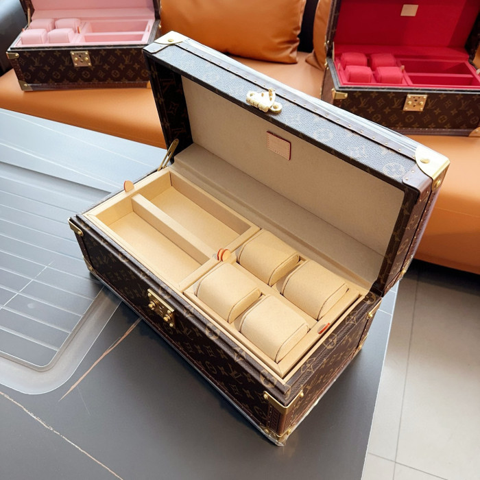 NIGO Louis Vuitton Men's And Coffret Accessoires Women's Brown Multifunctional Storage Box Hard Case Bag #nigo97893
