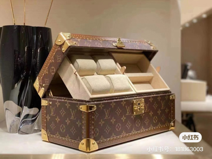 NIGO Louis Vuitton Men's And Coffret Accessoires Women's Brown Multifunctional Storage Box Hard Case Bag #nigo97893
