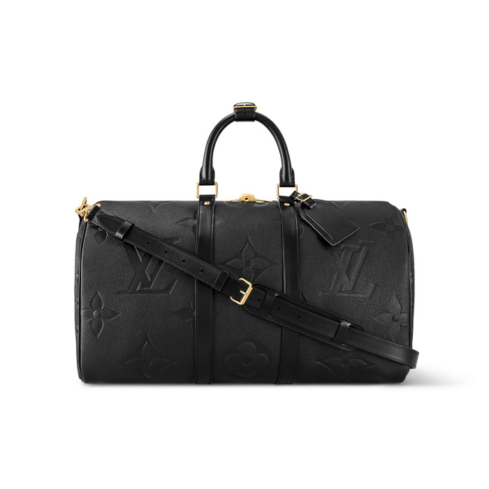NIGO Louis Vuitton Keepall Bandoulière 45 Brown Leather Tote Travel Bag Bags #nigo97894