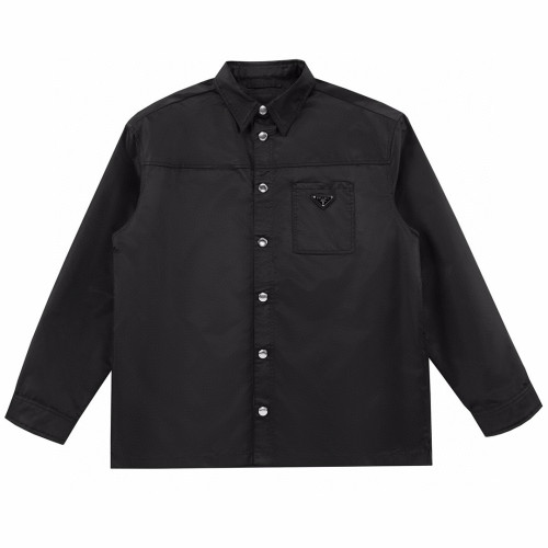NIGO Prada Men's Spring And Autumn Nylon Lapel Single-Breasted Long-Sleeved Shirt Casual Trousers Pants Suit Set #nigo97887