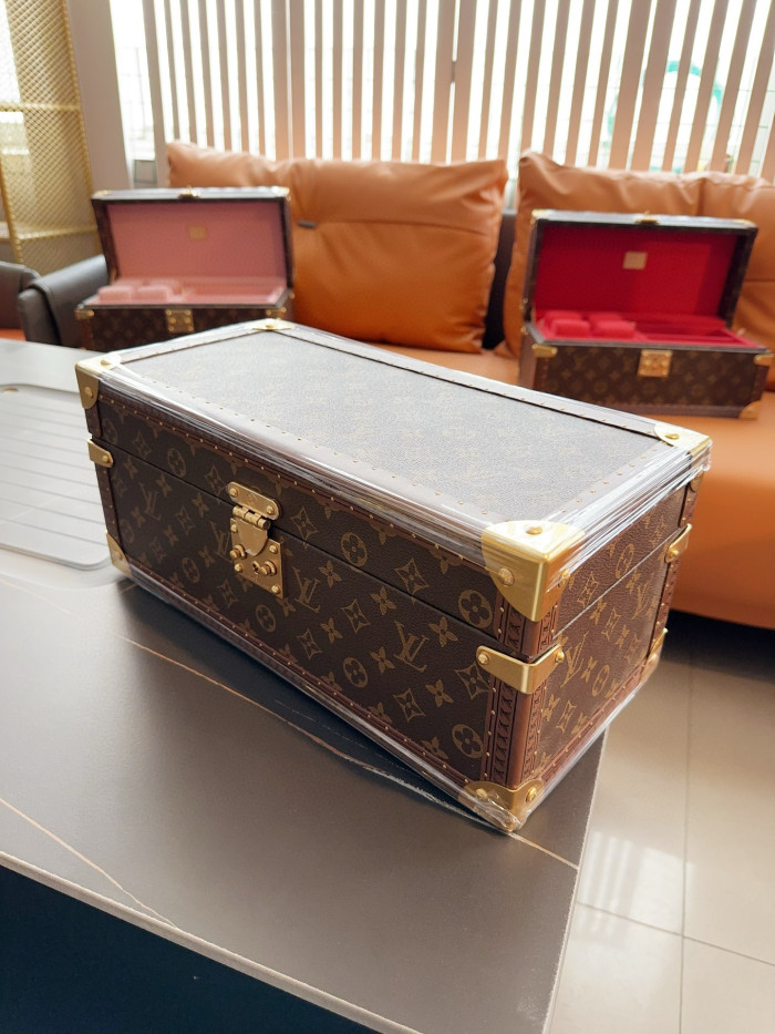 NIGO Louis Vuitton Men's And Coffret Accessoires Women's Brown Multifunctional Storage Box Hard Case Bag #nigo97893