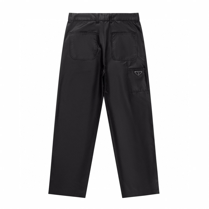 NIGO Prada Men's Spring And Autumn Nylon Lapel Single-Breasted Long-Sleeved Shirt Casual Trousers Pants Suit Set #nigo97887