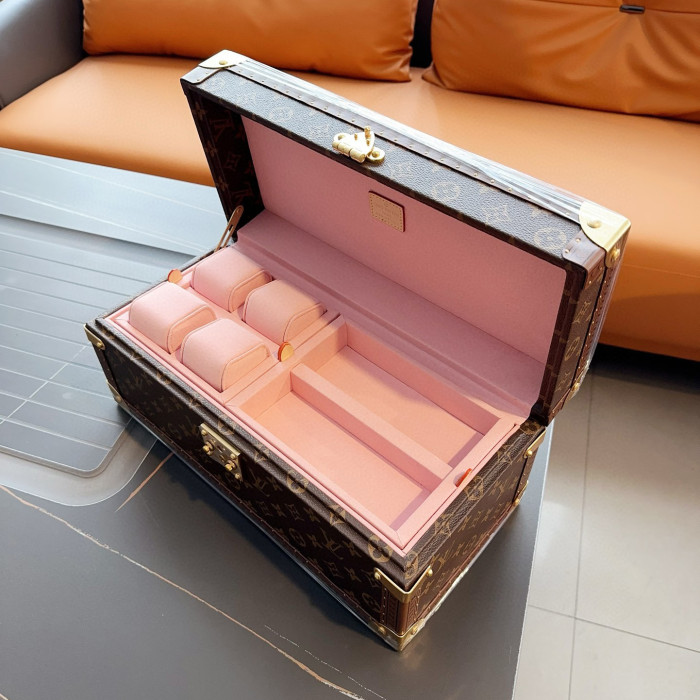 NIGO Louis Vuitton Men's And Coffret Accessoires Women's Brown Multifunctional Storage Box Hard Case Bag #nigo97893