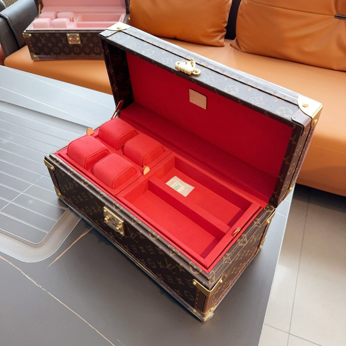 NIGO Louis Vuitton Men's And Coffret Accessoires Women's Brown Multifunctional Storage Box Hard Case Bag #nigo97893