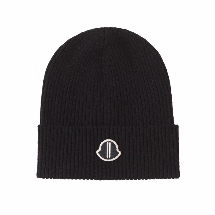 NIGO Moncle X Rickowen Men's and Women's Black Cashmere Pompom Hat Cap #nigo97923