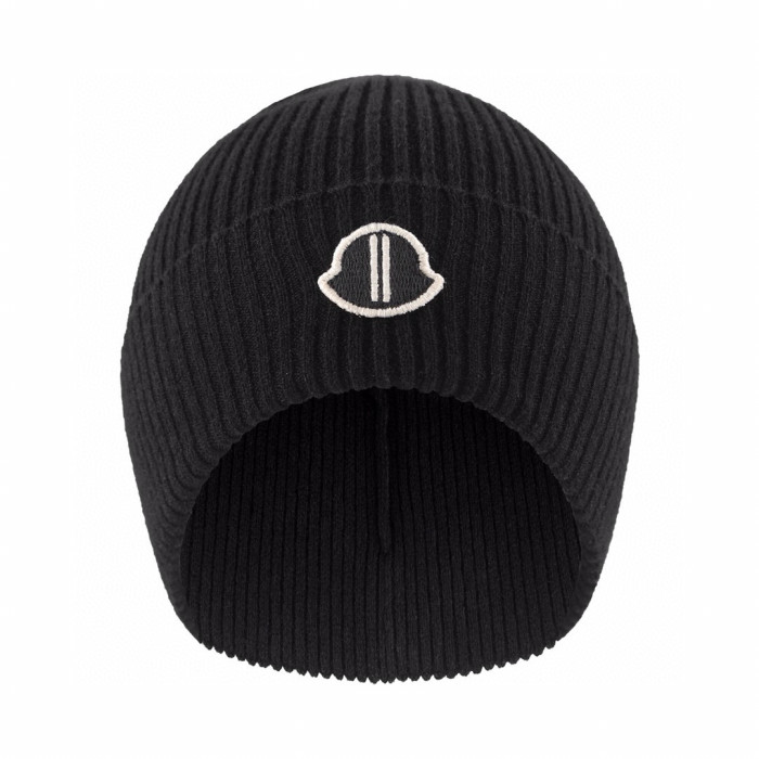 NIGO Moncle X Rickowen Men's and Women's Black Cashmere Pompom Hat Cap #nigo97923