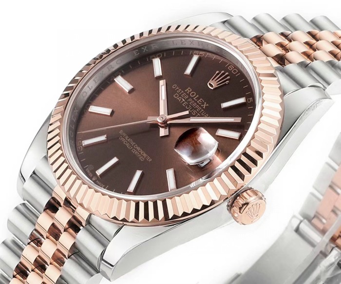 NIGO Rolex Men's 41mm Gold Dial Oyster Logbook Series Automatic Mechanical Movement 100m Water Resistant Watch #nigo97927