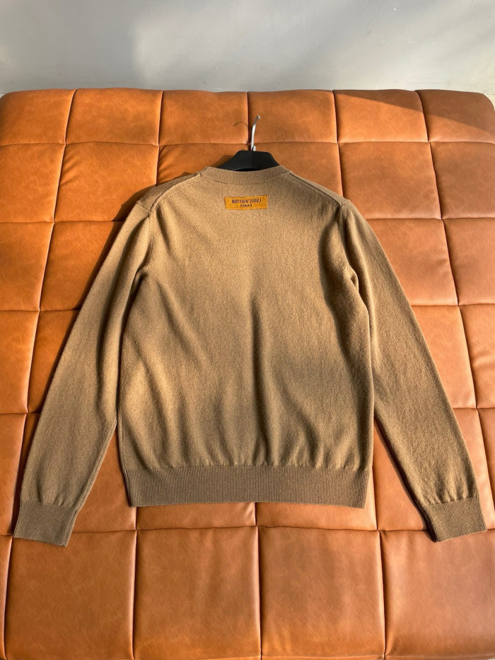 NIGO Louis Vuitton Men's Spring and Autumn Embossed Logo Solid Color Hooded Sweatshirt Pullover #nigo97941