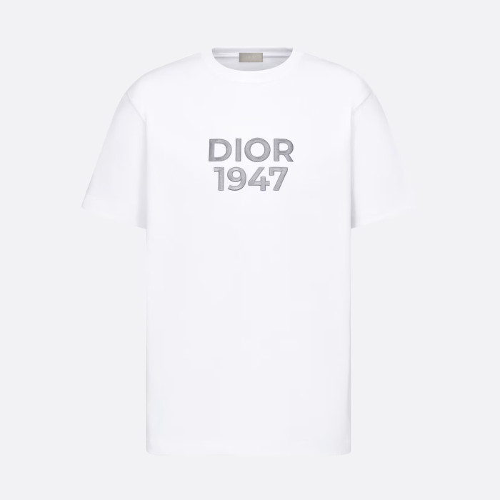 NIGO Dior Men's Summer Embroidered Logo Solid Color Round Neck Cotton Short Sleeve T-Shirt #nigo97978