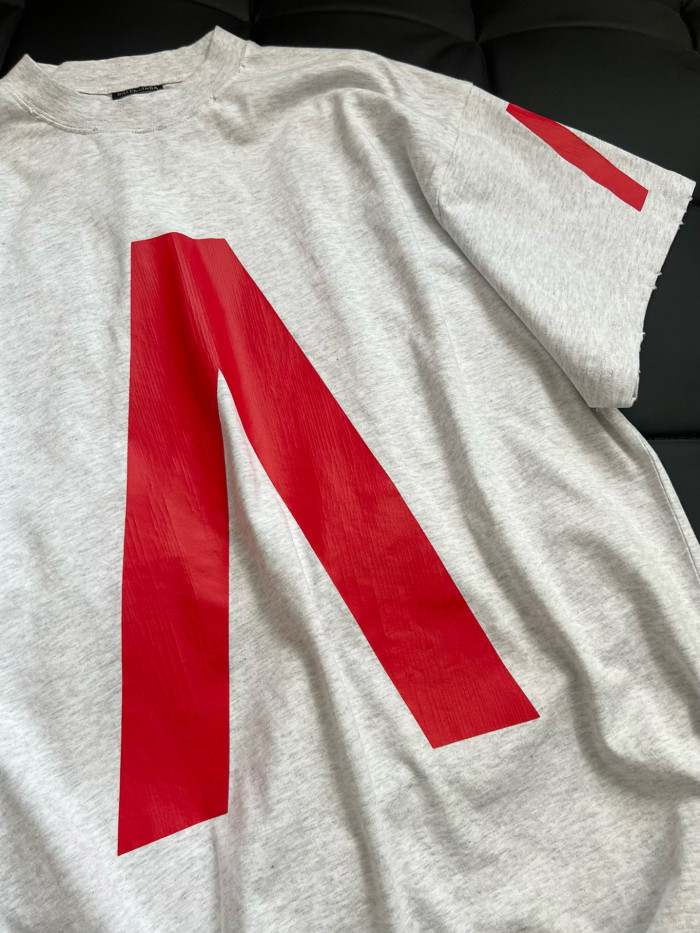 NIGO Balenciaga Music丨Archive Series Men's Summer Logo Cotton Round Neck Short Sleeve T-Shirt Top #nigo97375