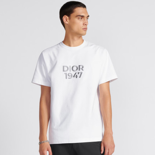 NIGO Dior Men's Summer Embroidered Logo Solid Color Round Neck Cotton Short Sleeve T-Shirt #nigo97978