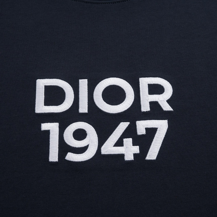 NIGO Dior Men's Summer Embroidered Logo Solid Color Round Neck Cotton Short Sleeve T-Shirt #nigo97978