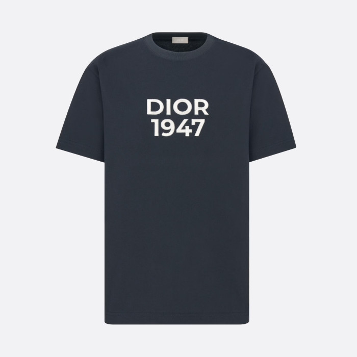 NIGO Dior Men's Summer Embroidered Logo Solid Color Round Neck Cotton Short Sleeve T-Shirt #nigo97978