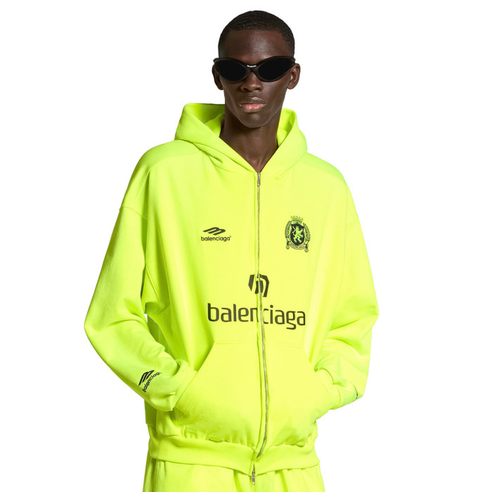NIGO Balenciaga Men's Fall/Winter Paris Soccer Zip-Up Hoodie Medium Fit Solid Color Hooded Jacket #nigo97993