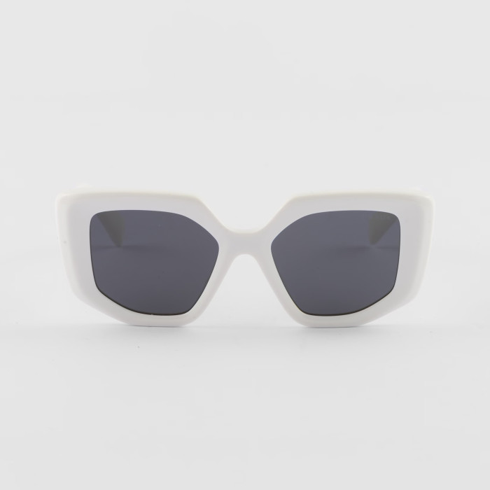 NIGO Prada Women's Triangle Logo Solid Color Acetate Irregular Shape Sunglasses Eyeglasses Glasses #nigo97988