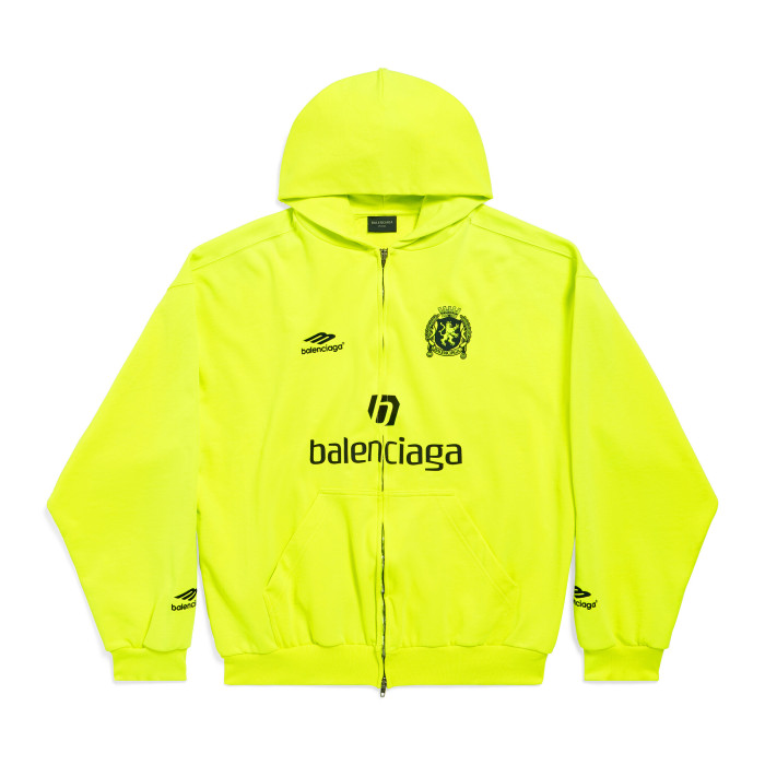 NIGO Balenciaga Men's Fall/Winter Paris Soccer Zip-Up Hoodie Medium Fit Solid Color Hooded Jacket #nigo97993