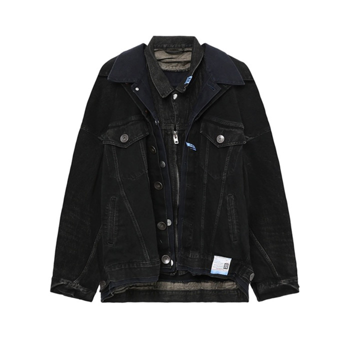 NIGO Maison Mihara Yasuhiro  Men's Spring/Summer Fashion High Street Trend Multi-Layered Buttoned Old Loose Denim Jacket Ngvp #nigo7687