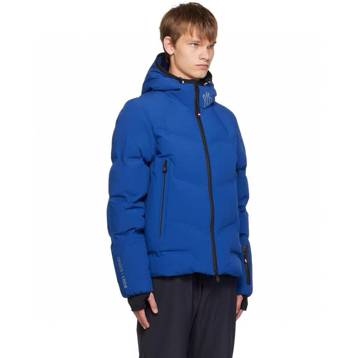 NIGO Moncler Men's Winter Solid Color Logo Printed Hooded Zipper Long Sleeve Arcesaz Short Puffer Down Jacket #nigo98135