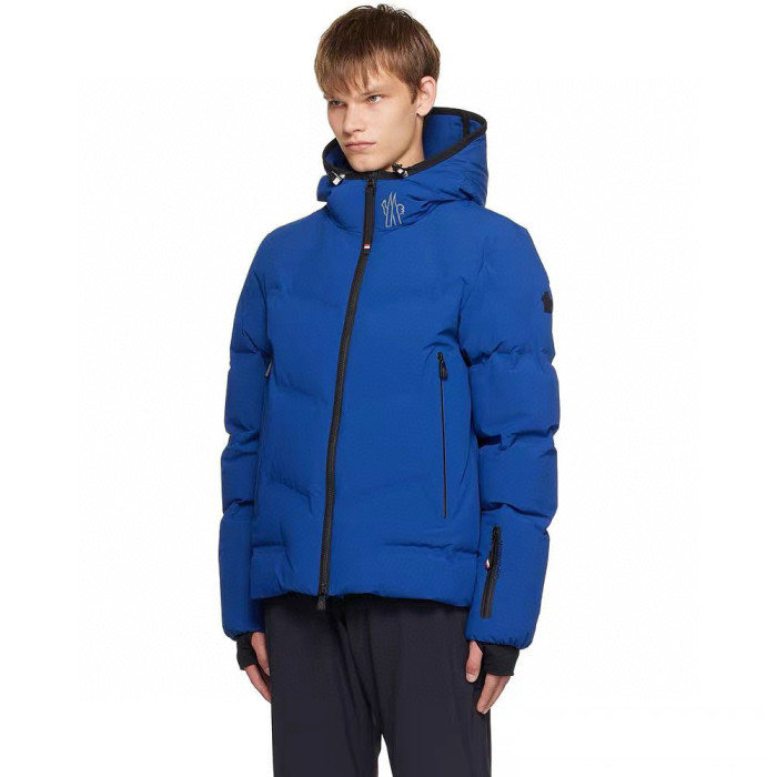 NIGO Moncler Men's Winter Solid Color Logo Printed Hooded Zipper Long Sleeve Arcesaz Short Puffer Down Jacket #nigo98135