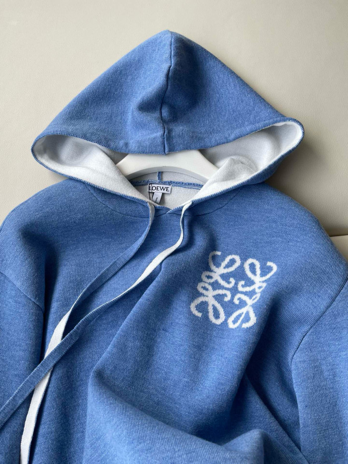 NIGO Loewe Men's And Women's Spring and Autumn Solid Color Cashmere Long Sleeve Hooded Sweatshirt Pullover #nigo98148