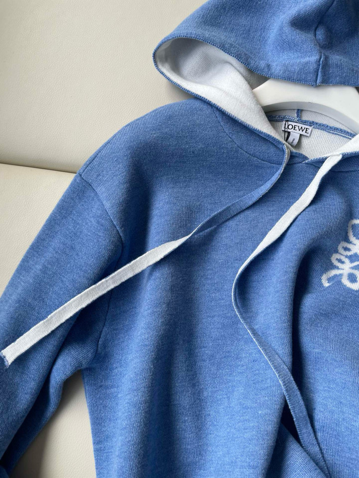 NIGO Loewe Men's And Women's Spring and Autumn Solid Color Cashmere Long Sleeve Hooded Sweatshirt Pullover #nigo98148