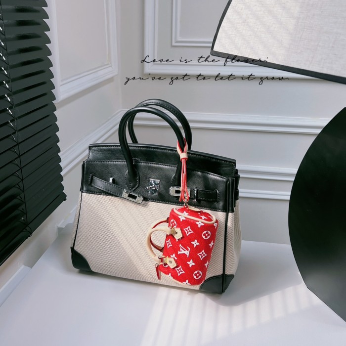 NIGO Louis Vuitton Men's Women's Mini Pillow Bag Pendant Old Flower Print Checkerboard Checkerboard Accessory #nigo98156