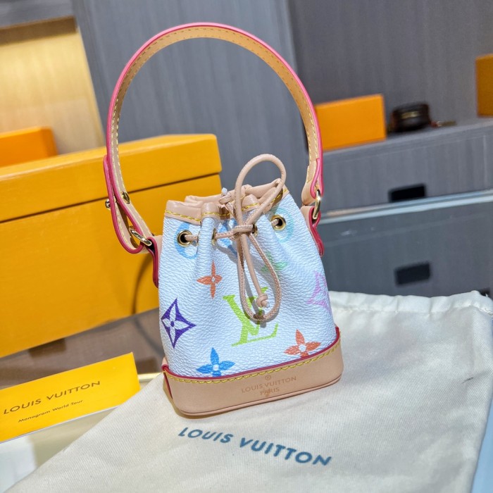 NIGO Louis Vuitton Men's Women's Mini Handbag Pillow Bag Pendant Old Floral Checkerboard Colorblocking Accessories #nigo98155