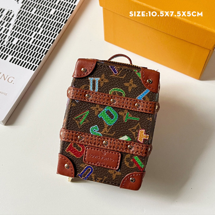 NIGO Louis Vuitton Men's Women's Mini Handbag Pillow Bag Pendant Old Floral Checkerboard Colorblocking Accessories #nigo98155
