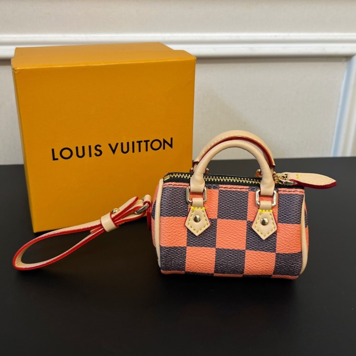 NIGO Louis Vuitton Men's Women's Mini Pillow Bag Pendant Old Flower Print Checkerboard Checkerboard Accessory #nigo98156