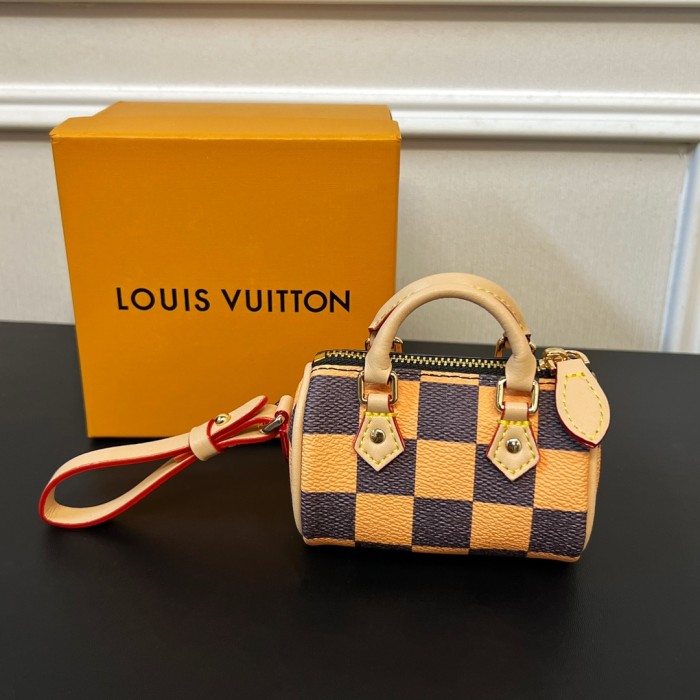 NIGO Louis Vuitton Men's Women's Mini Pillow Bag Pendant Old Flower Print Checkerboard Checkerboard Accessory #nigo98156