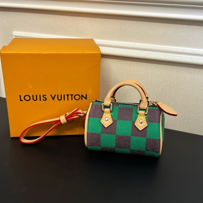 NIGO Louis Vuitton Men's Women's Mini Pillow Bag Pendant Old Flower Print Checkerboard Checkerboard Accessory #nigo98156