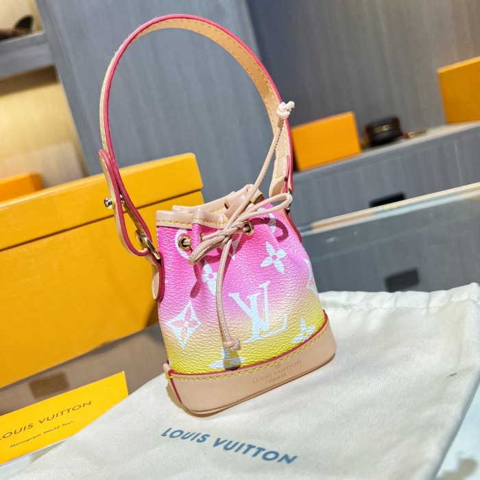 NIGO Louis Vuitton Men's Women's Mini Handbag Pillow Bag Pendant Old Floral Checkerboard Colorblocking Accessories #nigo98155