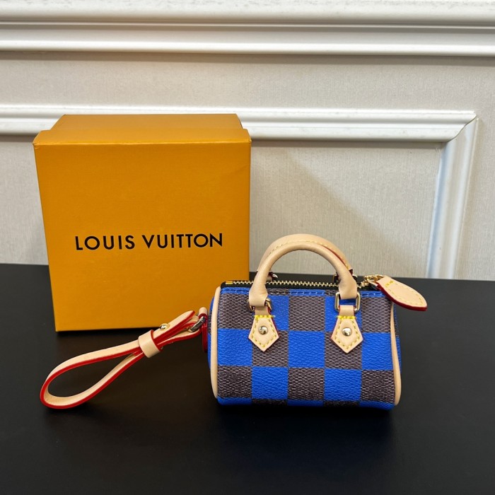 NIGO Louis Vuitton Men's Women's Mini Pillow Bag Pendant Old Flower Print Checkerboard Checkerboard Accessory #nigo98156