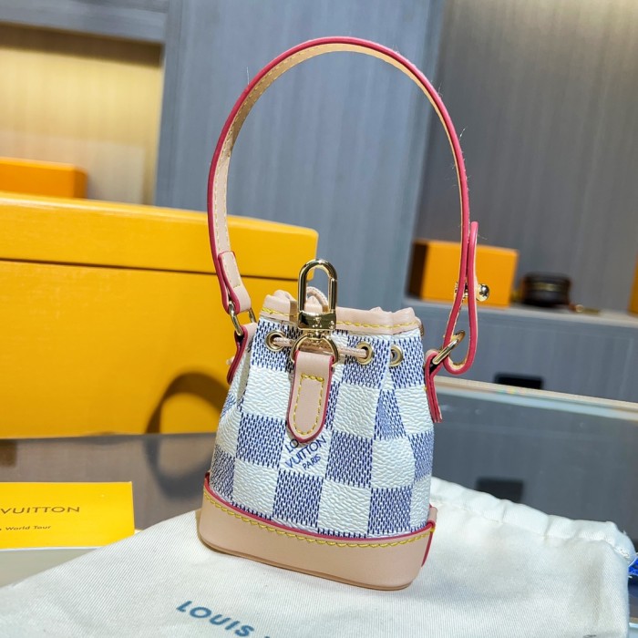 NIGO Louis Vuitton Men's Women's Mini Handbag Pillow Bag Pendant Old Floral Checkerboard Colorblocking Accessories #nigo98155