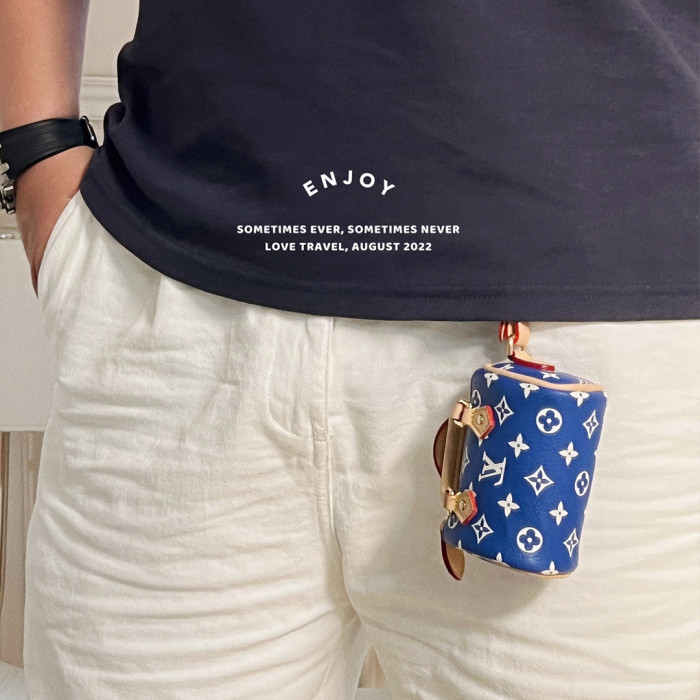 NIGO Louis Vuitton Men's Women's Mini Pillow Bag Pendant Old Flower Print Checkerboard Checkerboard Accessory #nigo98156