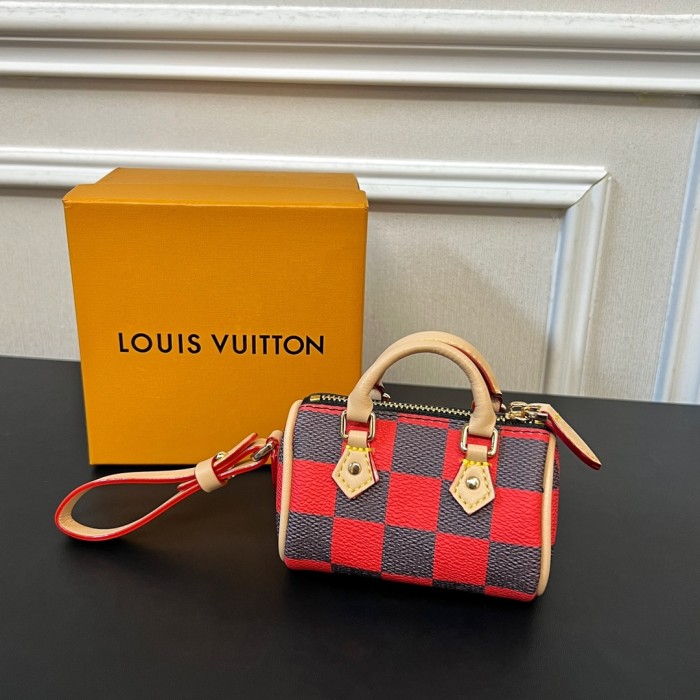 NIGO Louis Vuitton Men's Women's Mini Pillow Bag Pendant Old Flower Print Checkerboard Checkerboard Accessory #nigo98156