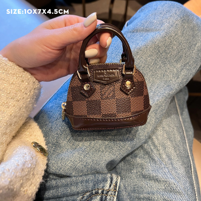 NIGO Louis Vuitton Men's Women's Mini Headset Bag Shell Bag Cartoon Keychain Hanging Jewelry Accessories #nigo98158