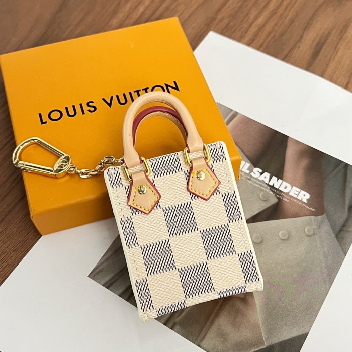 NIGO Louis Vuitton Men's Women's Mini Handbag Pillow Bag Pendant Old Floral Checkerboard Colorblocking Accessories #nigo98155