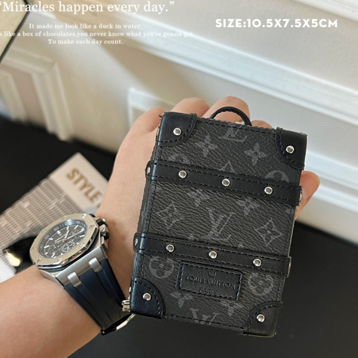 NIGO Louis Vuitton Men's Women's Mini Handbag Pillow Bag Pendant Old Floral Checkerboard Colorblocking Accessories #nigo98155
