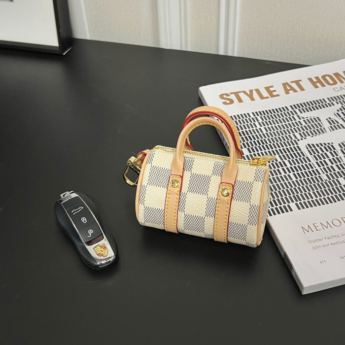 NIGO Louis Vuitton Men's Women's Mini Handbag Pillow Bag Pendant Old Floral Checkerboard Colorblocking Accessories #nigo98155