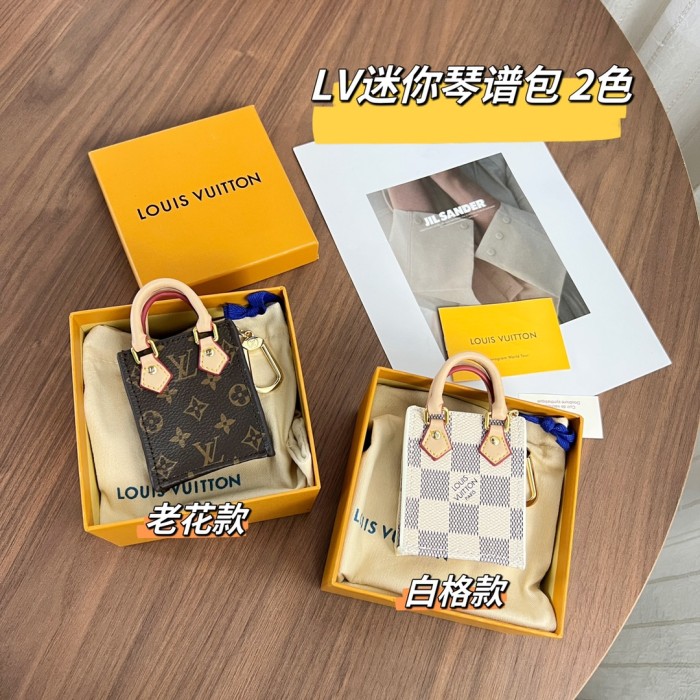 NIGO Louis Vuitton Men's Women's Mini Handbag Pillow Bag Pendant Old Floral Checkerboard Colorblocking Accessories #nigo98155