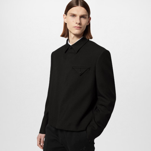NIGO Louis Vuitton Men's Spring/Autumn Black Logo Letter Beaded Wool Long Sleeve Jacket #nigo98171