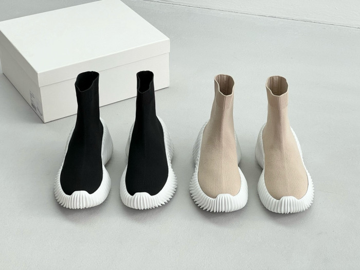 NIGO THE ROW Women's Autumn And Winter Round Toe Fashion Stretch Socks Boots Casual Shoes Ngvp #nigo7733