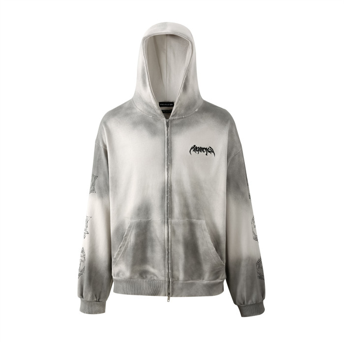 NIGO GRAILZ Project G/R Men's Women's Spring And Autumn Gradient Colorblocking Embroidery Long Sleeve Loose Hooded Sweatshirt Ngvp #nigo7718