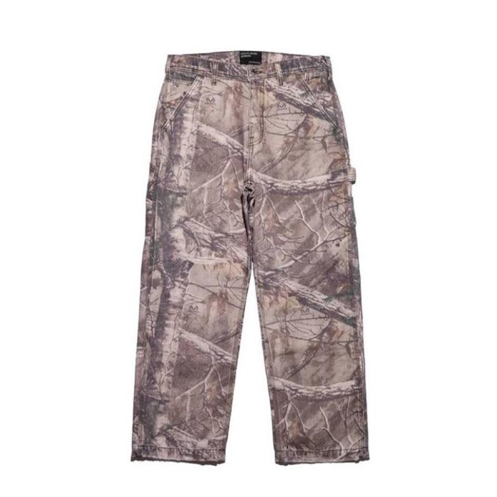 NIGO Enfants Riches Deprimes Men's Autumn And Winter Pattern Printed Zipper Slim Low Waisted Camouflage Aged Casual Work Pants Ngvp #nigo7732