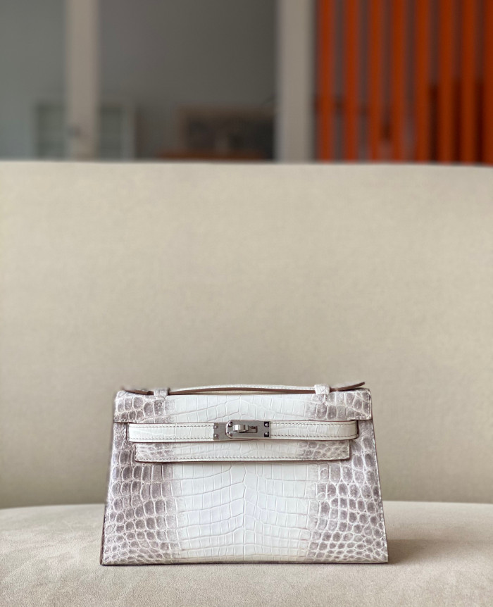 Hermes Kelly Lindy Himalaya Birkin Leather Handbag Bag Bags #nigo96458C