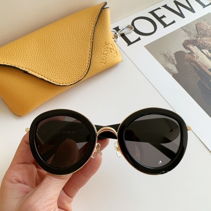 NIGO Loewe Women's Solid Color Metal Daisy Sunglasses Glasses Eyeglasses In Acetate In Metal #nigo98213